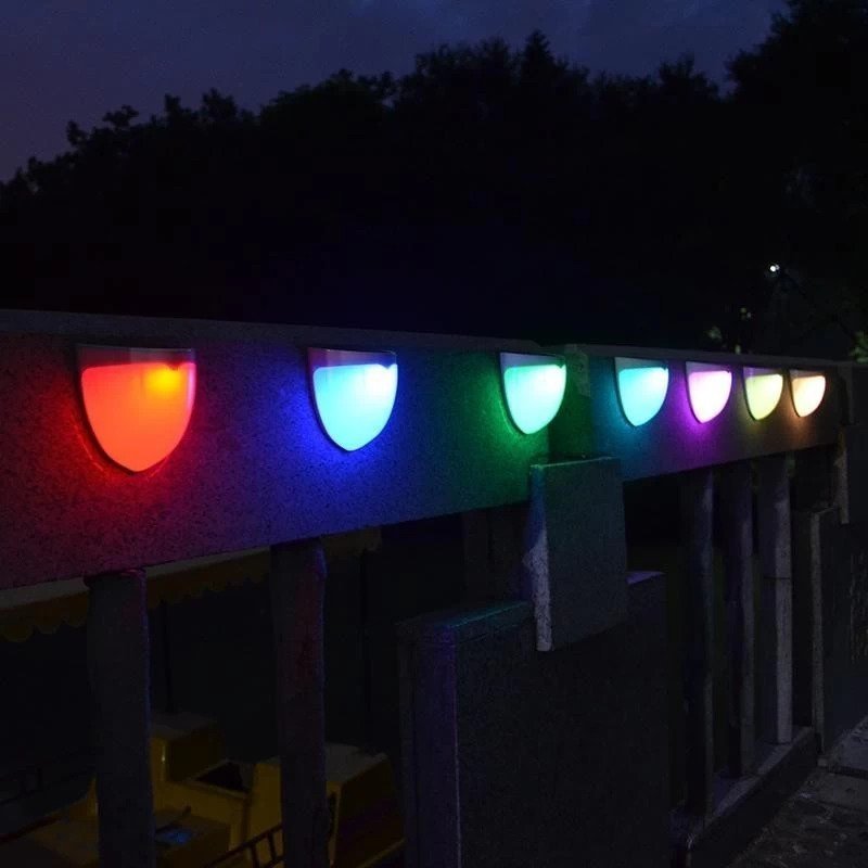 Aplica solara pentru exterior, LED RGB, IP55,