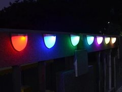 Aplica solara pentru exterior, LED RGB, IP55